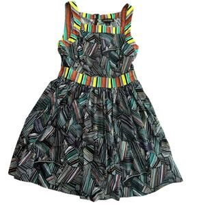 Duro Olowu Women's Multicolor Sleeveless Fit & Flare Dress Size 12